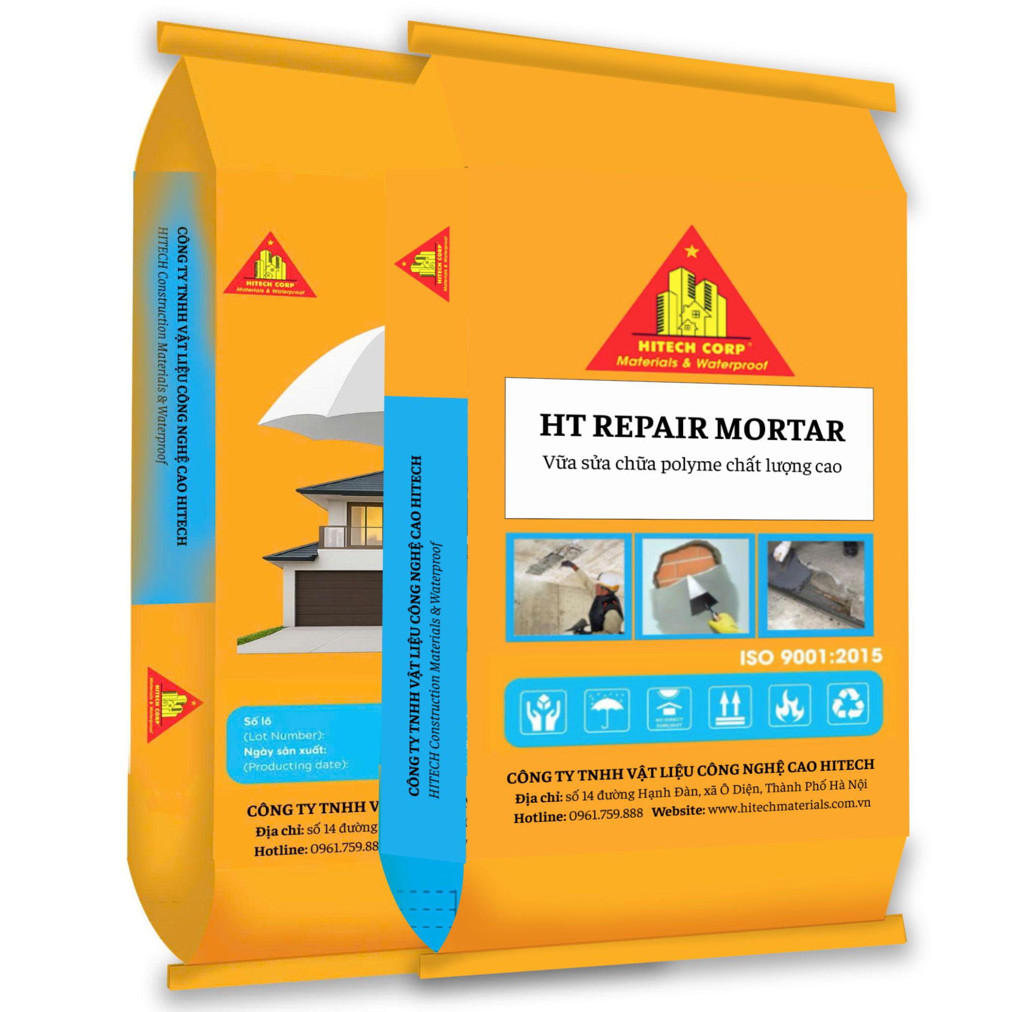 HT REPAIR MORTAR | Vữa Sửa Chữa Bê Tông Polymer Chính Hãng